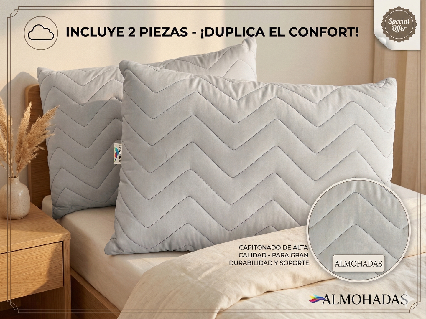 ALMOHADAS STD NUVVA COMFORT
